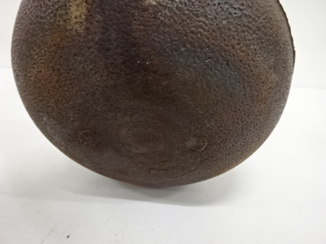  釜師　菊地政光造　丸霰　鉄瓶